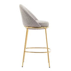 Christopher Knight Home Manlio Indoor Metal Frame Upholstered Barstools with Curved Backrest (Set of 2)