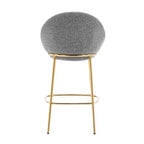 Christopher Knight Home Manlio Indoor Metal Frame Upholstered Barstools with Curved Backrest (Set of 2)