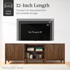 Best Choice Products 2-Door Reeded Storage Cabinet w/ Soft-Close Doors, Multipurpose Accent Furniture