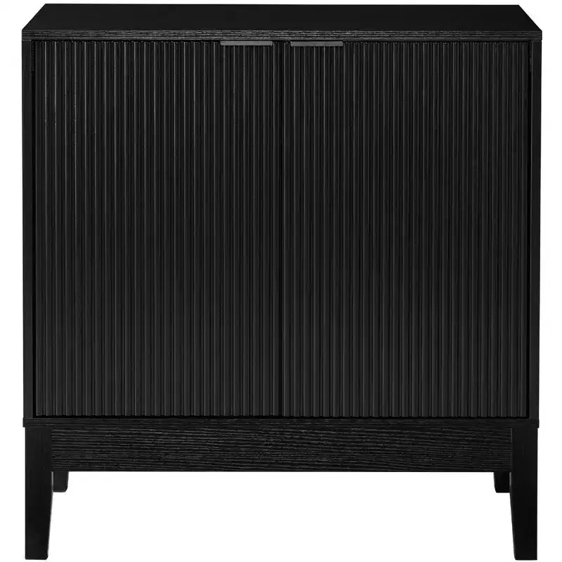 Best Choice Products 2-Door Reeded Storage Cabinet w/ Soft-Close Doors, Multipurpose Accent Furniture