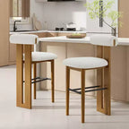 Christopher Knight Home Marvin Indoor Rubberwood Versatile Upholstered Barstools (Set of 2)