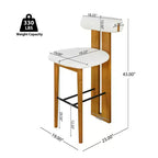Christopher Knight Home Marvin Indoor Rubberwood Versatile Upholstered Barstools (Set of 2)
