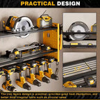 Hausource 3-Tier Power Tool Organizer Shelving Heavy Duty Storage Rack, Yellow