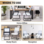 Home Imports Emporium Mesh Guest Chair  Ergonomic Reception Seating for Office or Lobby  Set of 2/4/6/8