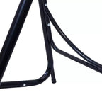 Sunnydaze Indoor or Outdoor Hammock Chair with A-Frame Steel Stand - Anti-Tip Feet for Stability - Black