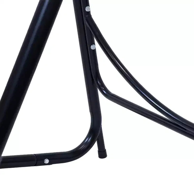 Sunnydaze Indoor or Outdoor Hammock Chair with A-Frame Steel Stand - Anti-Tip Feet for Stability - Black