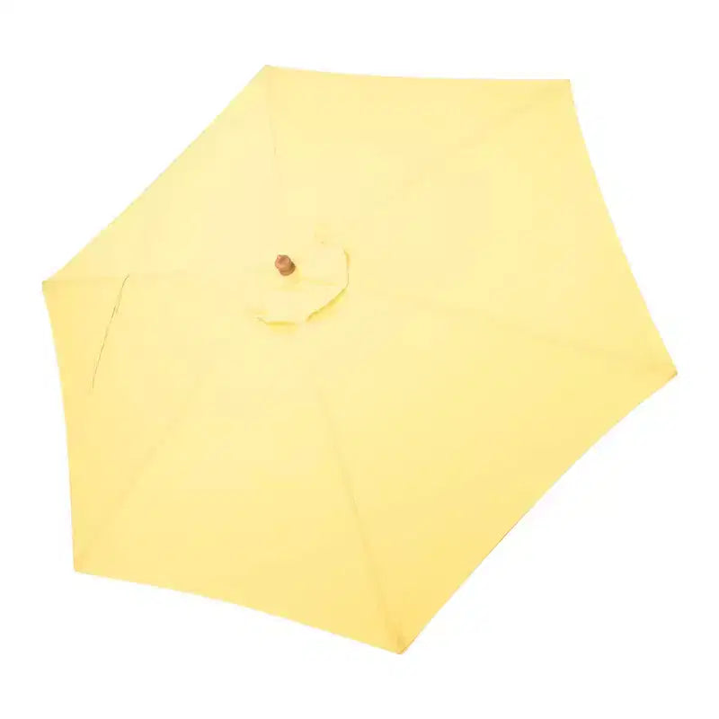 Yescom 9ft Outdoor Umbrella Replacement Canopy with 6 Ribs Market Table Top Sunshade Cover Garden Beach Balcony Creamy Yellow