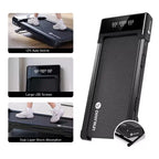 DeerRun Z10 Under Desk Walking Treadmill with 12% Incline, 300 lbs Capacity, Walking Pad for Home & Office