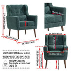 Vatros Modern Accent Chair Arm Chairs for Living Room