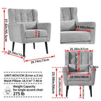 Vatros Modern Accent Chair Arm Chairs for Living Room