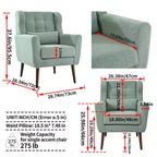 Vatros Modern Accent Chair Arm Chairs for Living Room