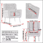 Vatros Modern Accent Chair Arm Chairs for Living Room