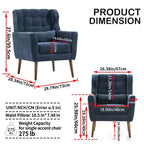 Vatros Modern Accent Chair Arm Chairs for Living Room