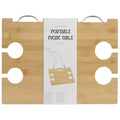 Sunnylife: Portable Picnic Table - Le Weekend Natural - Bamboo Snack Stand