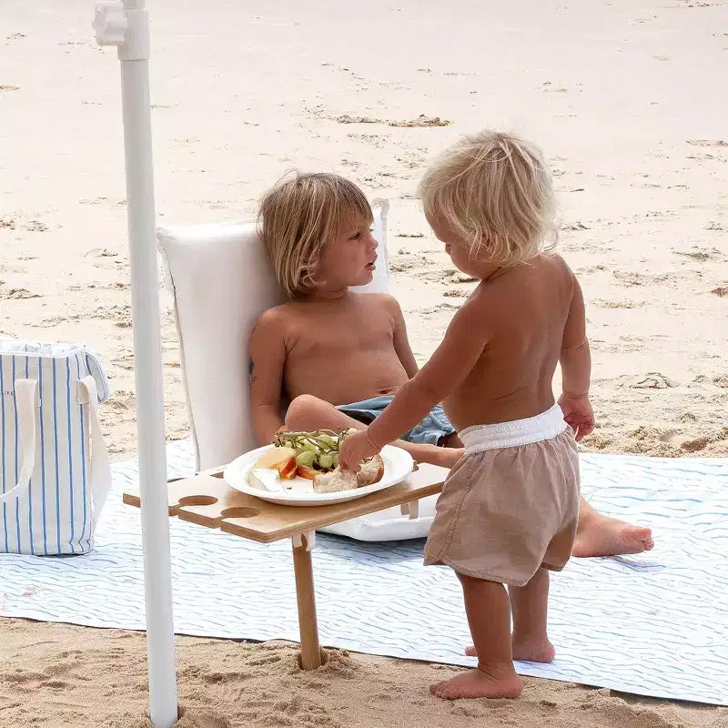 Sunnylife: Portable Picnic Table - Le Weekend Natural - Bamboo Snack Stand