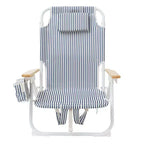 Sunnylife Luxe Beach Chair - The Resort Coastal Blue-Fabric Lounger, Cooler Bag