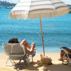 Sunnylife Luxe Beach Chair - The Resort Coastal Blue-Fabric Lounger, Cooler Bag