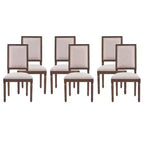 Christopher Knight Home Carina French Country Rubberwood Upholstered Dining Chair (Set of 6)