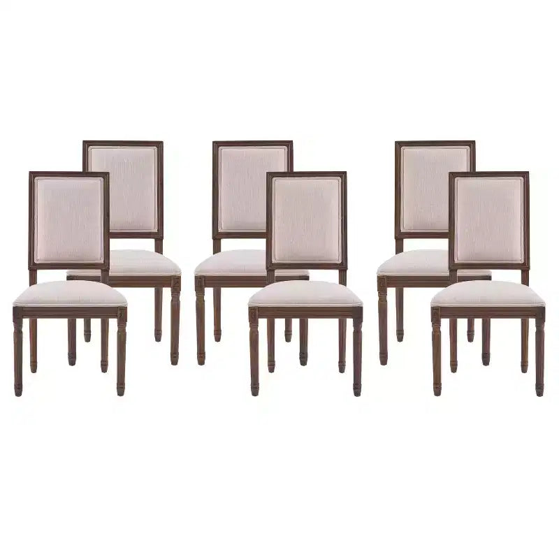 Christopher Knight Home Carina French Country Rubberwood Upholstered Dining Chair (Set of 6)