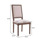 Christopher Knight Home Carina French Country Rubberwood Upholstered Dining Chair (Set of 6)