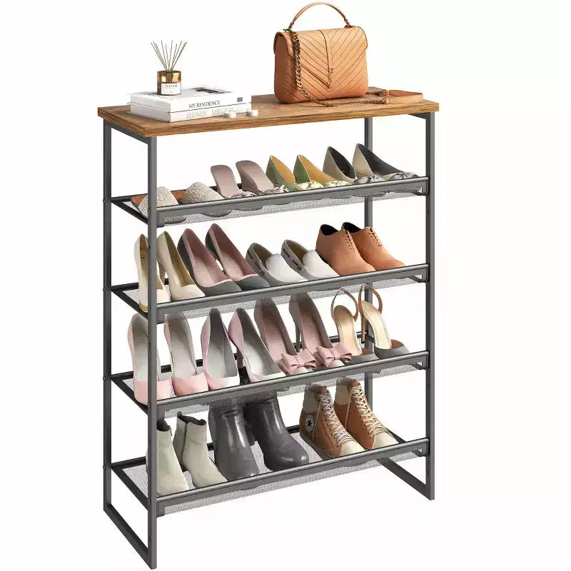 SUGIFT 5 Tier Shoe Rack Organizer for Closet Entryway with Storage Shelves