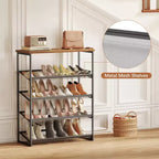 SUGIFT 5 Tier Shoe Rack Organizer for Closet Entryway with Storage Shelves