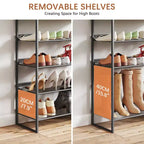 SUGIFT 5 Tier Shoe Rack Organizer for Closet Entryway with Storage Shelves