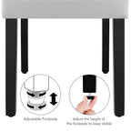 Yaheetech Set of 4 Button Tufted Faux Leather Dining Chairs for Home, Restaurants, Cafe
