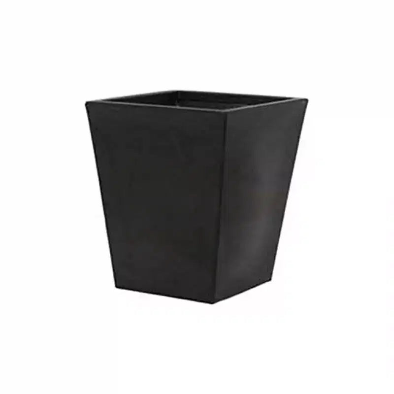 Tusco Products Cosmopolitan Collection Square Planter, Black, 18in