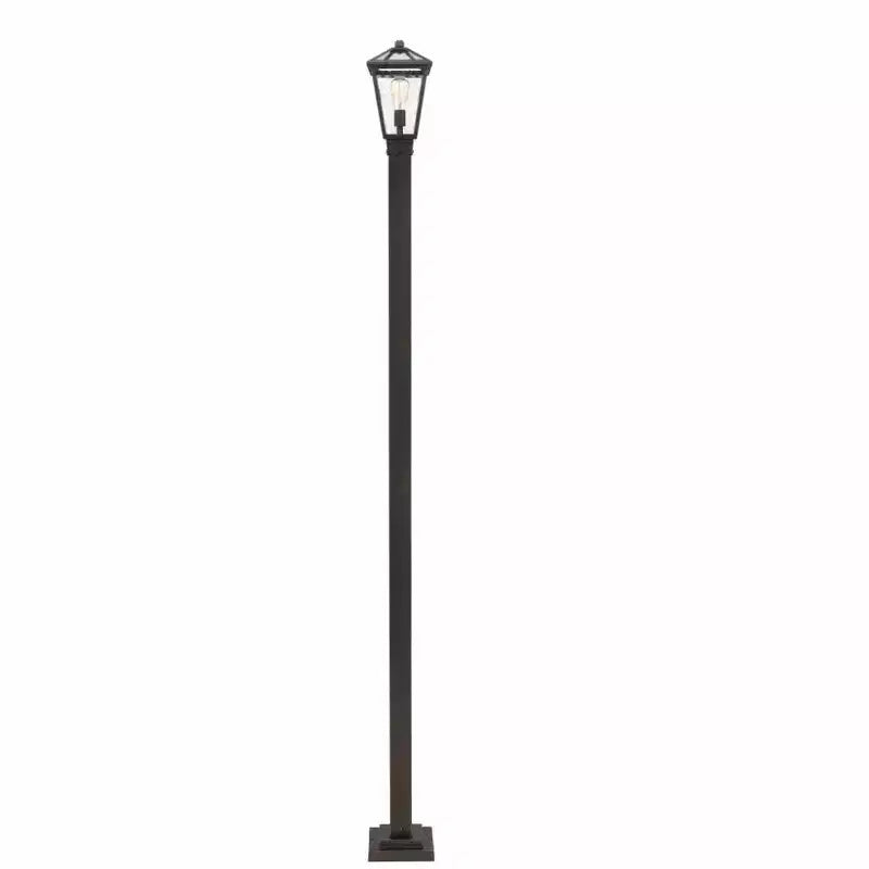 Talbot 110 Outdoor Post Light - Dimmable Steel Fixture for Walkways, 1 Bulb, Wet Rated