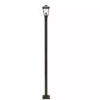 Talbot 110 Outdoor Post Light - Dimmable Steel Fixture for Walkways, 1 Bulb, Wet Rated