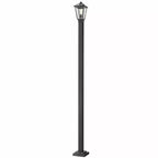 Talbot 110 Outdoor Post Light - Dimmable Steel Fixture for Walkways, 1 Bulb, Wet Rated