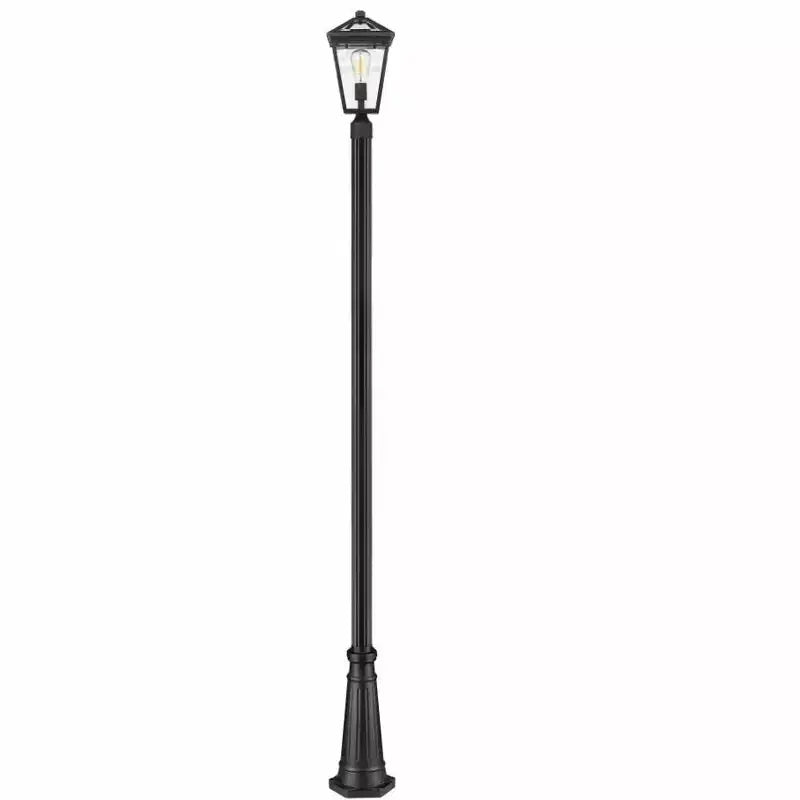 Talbot Outdoor Post Light - 10 Glass Fixture, 1 Bulb, Dimmable, Wet Rated, Classic Design