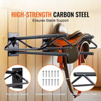 VEVOR Saddle Rack with Pad Bar,23.8 x 12.6 x 10.2 in,2 Packs Wall Mounted Saddle Stand, Heavy-Duty Steel Saddle Holder, Western & English Saddle Rack
