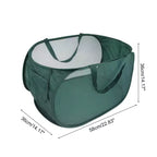 Unique Bargains Folding Single Layer Laundry Basket 22.83x14.17x14.17 1 Pc