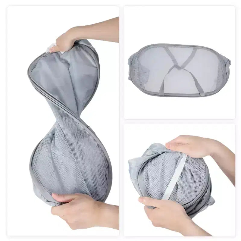 Unique Bargains Folding Single Layer Laundry Basket 22.83x14.17x14.17 1 Pc