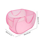 Unique Bargains Folding Single Layer Laundry Basket 22.83x14.17x14.17 1 Pc