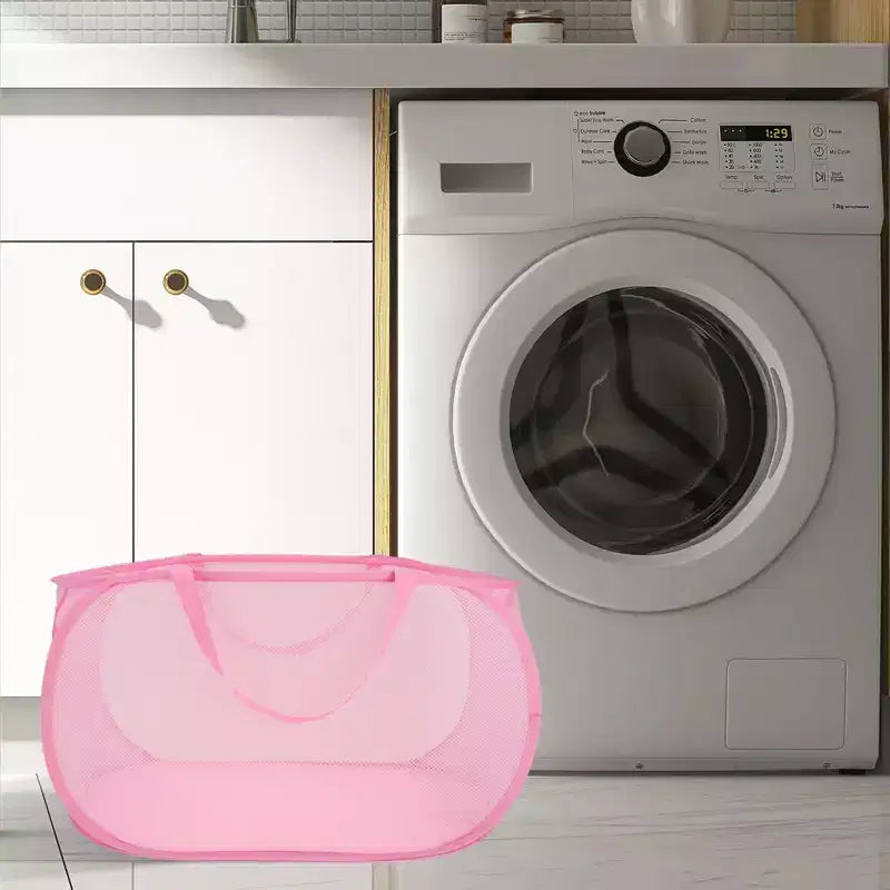 Unique Bargains Folding Single Layer Laundry Basket 22.83x14.17x14.17 1 Pc