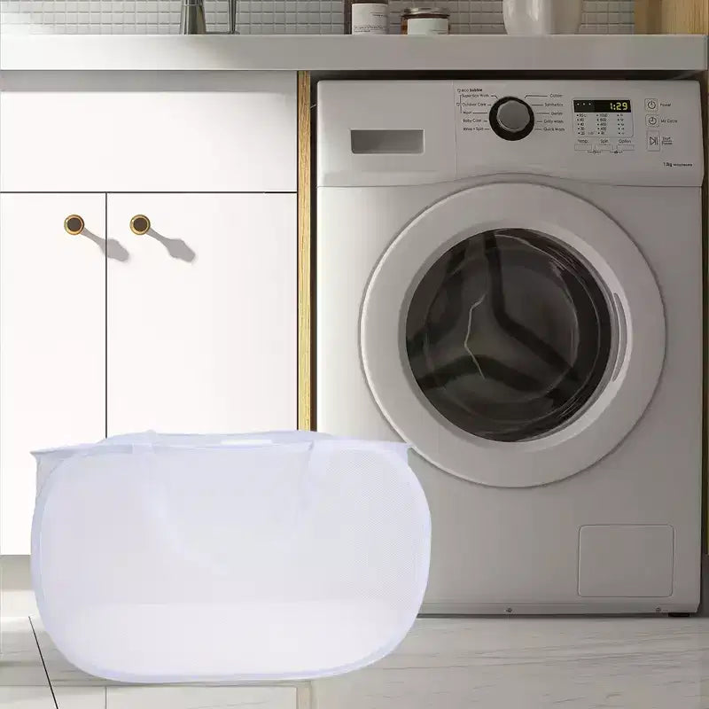 Unique Bargains Folding Single Layer Laundry Basket 22.83x14.17x14.17 1 Pc