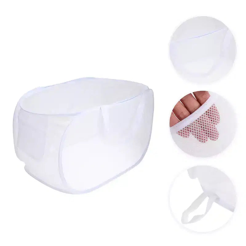 Unique Bargains Folding Single Layer Laundry Basket 22.83x14.17x14.17 1 Pc