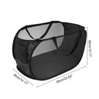 Unique Bargains Folding Single Layer Laundry Basket 22.83x14.17x14.17 1 Pc