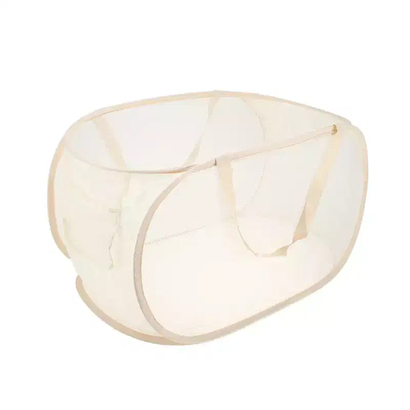 Unique Bargains Folding Single Layer Laundry Basket 22.83x14.17x14.17 1 Pc