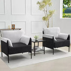 Chenille Oversized Accent Chair, Sofa Chair with Large Seat, Modern Armchair Reading Chairs for Bedroom Living Room(Set of 2
