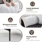 Chenille Oversized Accent Chair, Sofa Chair with Large Seat, Modern Armchair Reading Chairs for Bedroom Living Room(Set of 2