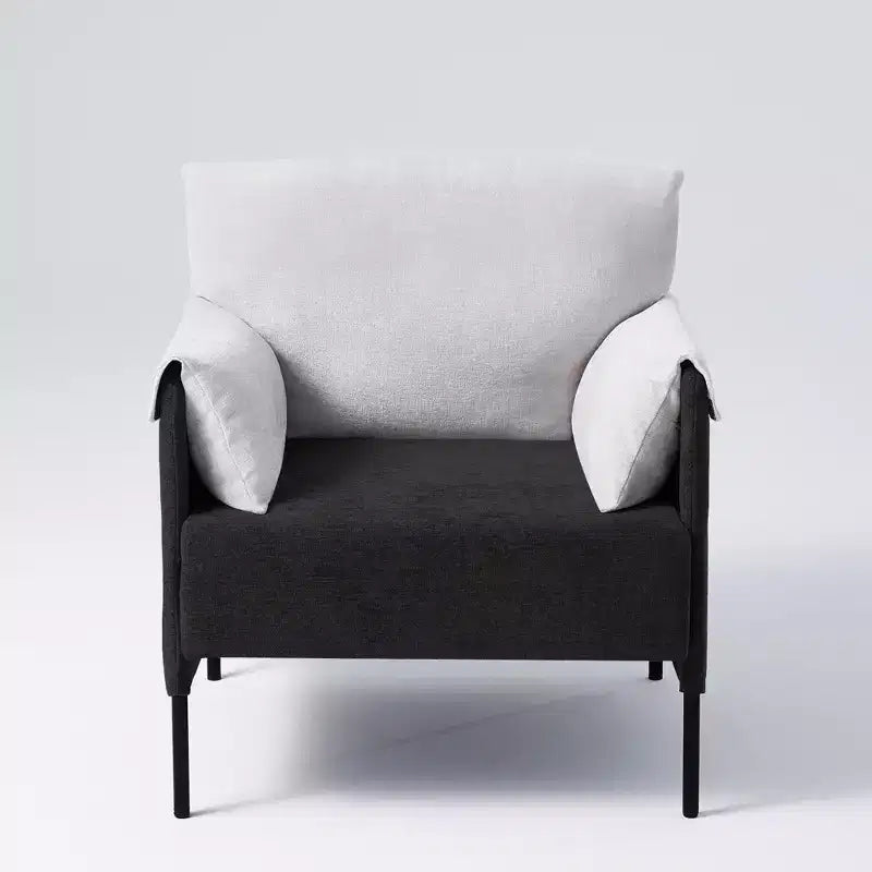 Chenille Oversized Accent Chair, Sofa Chair with Large Seat, Modern Armchair Reading Chairs for Bedroom Living Room(Set of 2