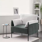 Chenille Oversized Accent Chair, Sofa Chair with Large Seat, Modern Armchair Reading Chairs for Bedroom Living Room(Set of 2
