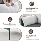 Chenille Oversized Accent Chair, Sofa Chair with Large Seat, Modern Armchair Reading Chairs for Bedroom Living Room(Set of 2