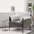 Chenille Oversized Accent Chair, Sofa Chair with Large Seat, Modern Armchair Reading Chairs for Bedroom Living Room(Set of 2