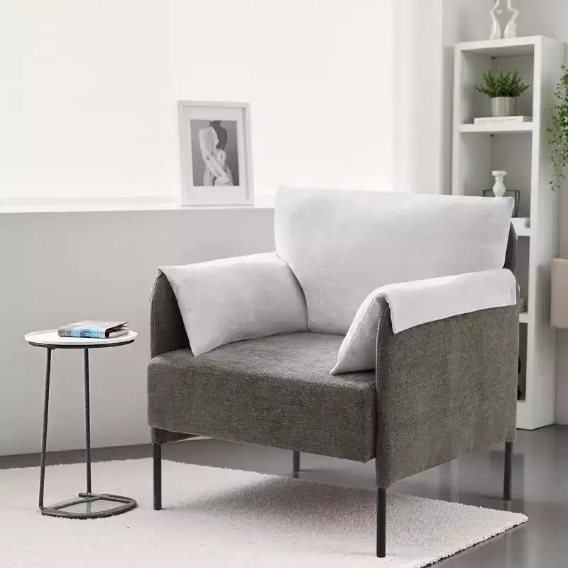 Chenille Oversized Accent Chair, Sofa Chair with Large Seat, Modern Armchair Reading Chairs for Bedroom Living Room(Set of 2