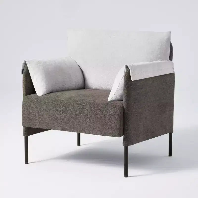 Chenille Oversized Accent Chair, Sofa Chair with Large Seat, Modern Armchair Reading Chairs for Bedroom Living Room(Set of 2